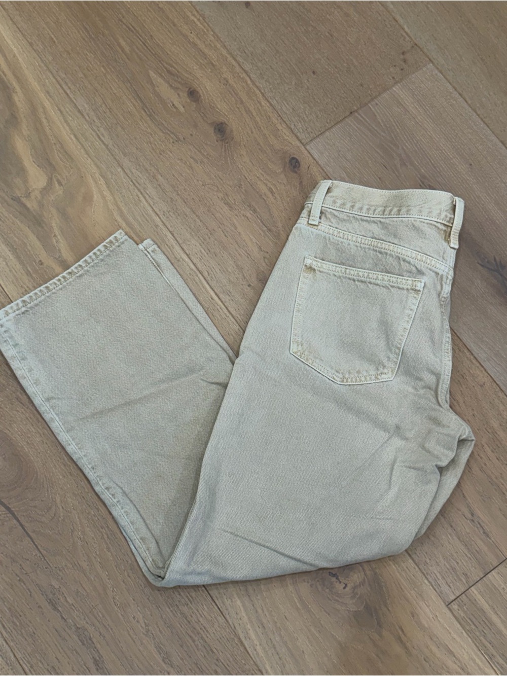 pistola Straight Leg Jeans in Light Beige